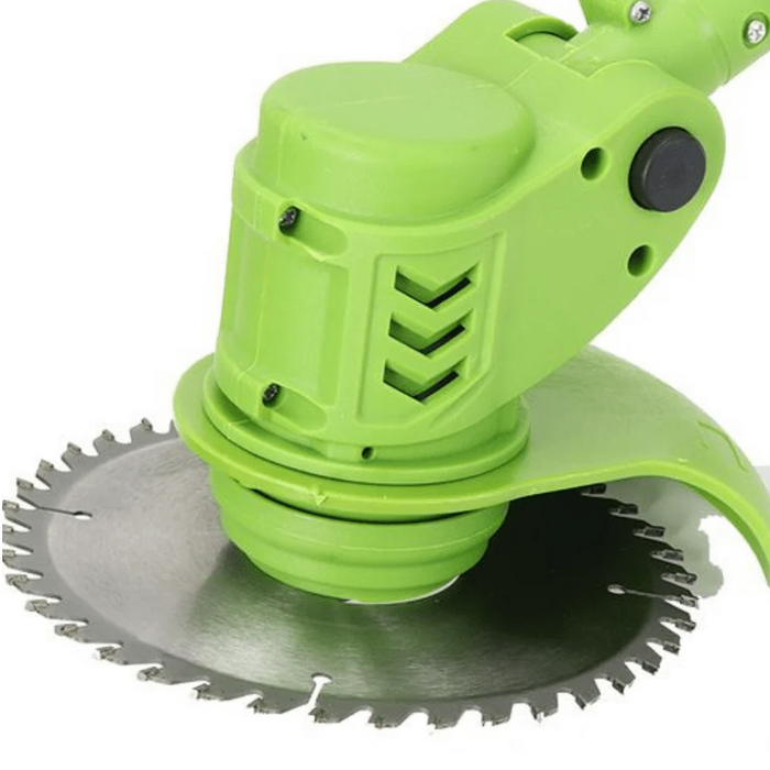 Cordless Electric Lawn trimmer – Weed Wacker with wheels cut grass quickly