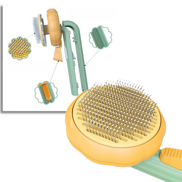 Self-Cleaning Pumpkin Pet Brush