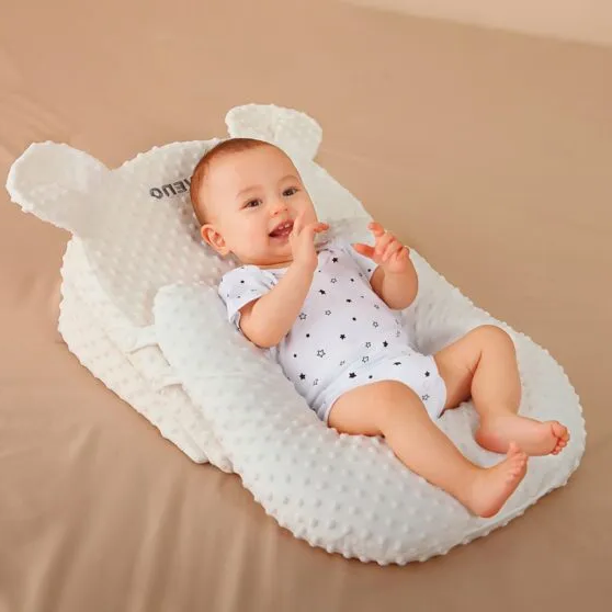 Newborn Baby Rest & Comfort Pillow: Anti-Roll and Reflux-Resistant Sleep Support