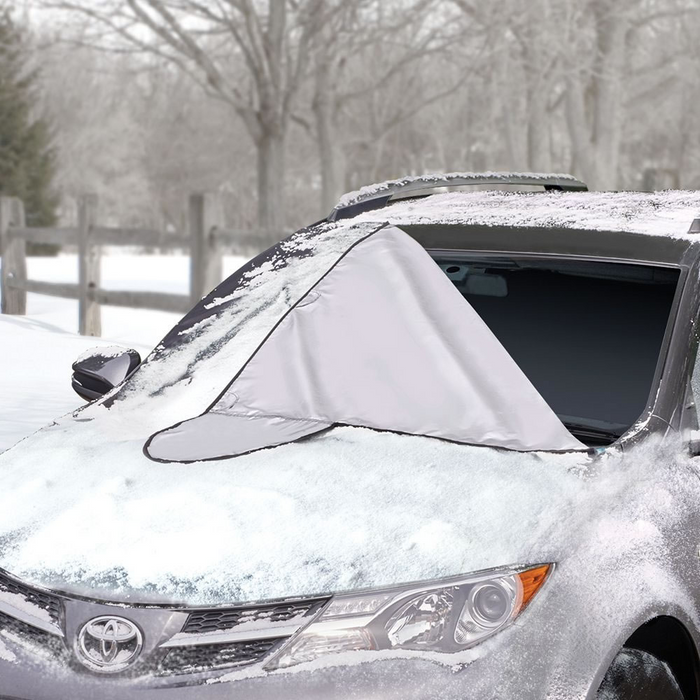 The Quick Removal Windshield Snow Tarp