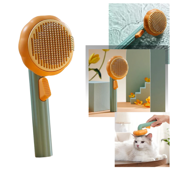 Self-Cleaning Pumpkin Pet Brush