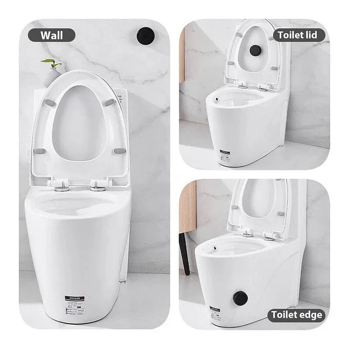 Touchless Intelligent Auto-Flush Sensor - Adjustable Automatic Motion Sensor Toilet Flush Kit Powered by Batteries