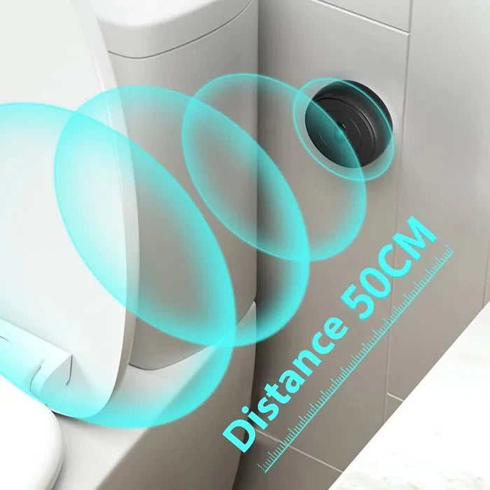 Touchless Intelligent Auto-Flush Sensor - Adjustable Automatic Motion Sensor Toilet Flush Kit Powered by Batteries